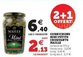 cornichons maille