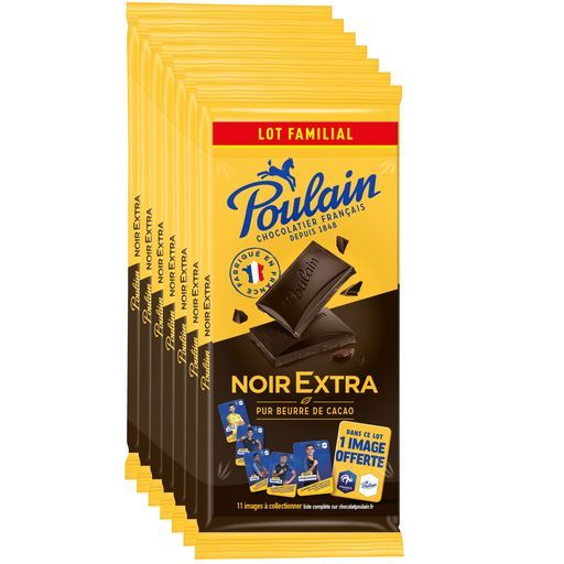 TABLETTES DE CHOCOLAT EXTRA NOIR POULAIN