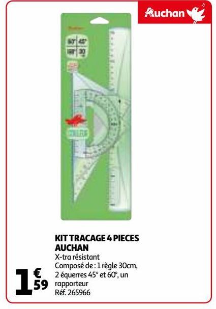 KIT TRACAGE 4 PIECES AUCHAN