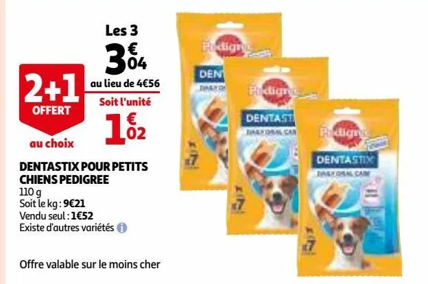 dentastix pour petits chiens pedigree