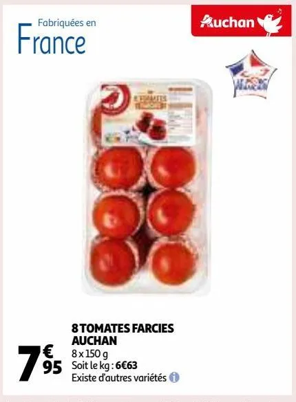 8 tomates farcies auchan 