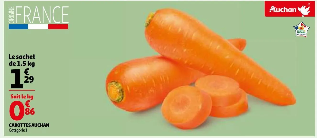 carottes auchan