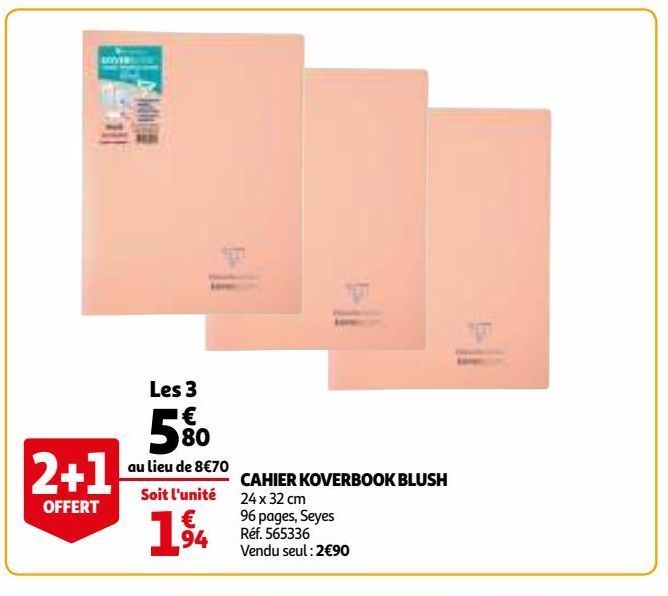 CAHIER KOVERBOOK BLUSH