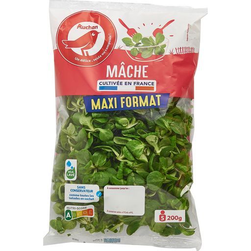 SALADE MÀCHE AUCHAN 