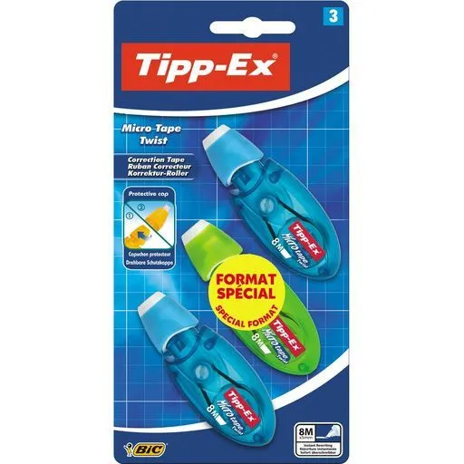 3 souris correctrices micro tape twist tipp-ex