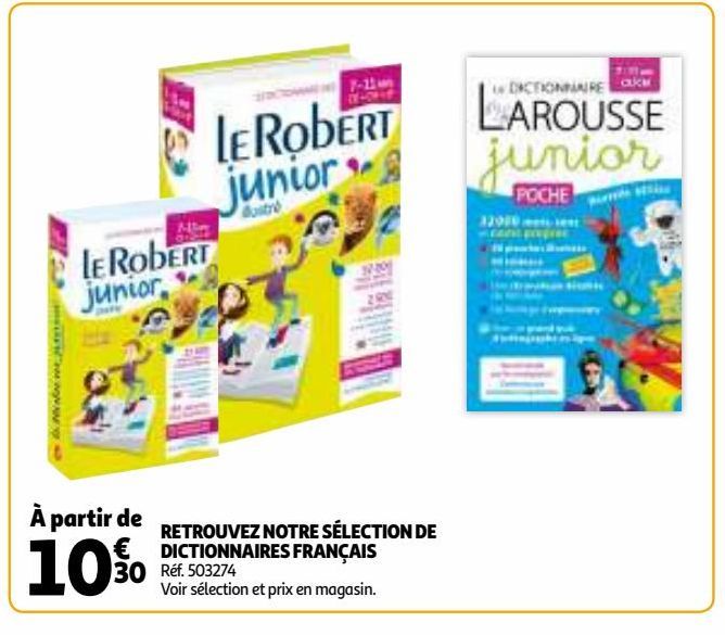 RETROUVEZ NOTRE SÉLECTION DE DICTIONNAIRES FRANÇAIS