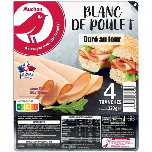 BLANC DE POULET AUCHAN