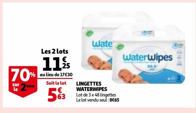 LINGETTES WATERWIPES
