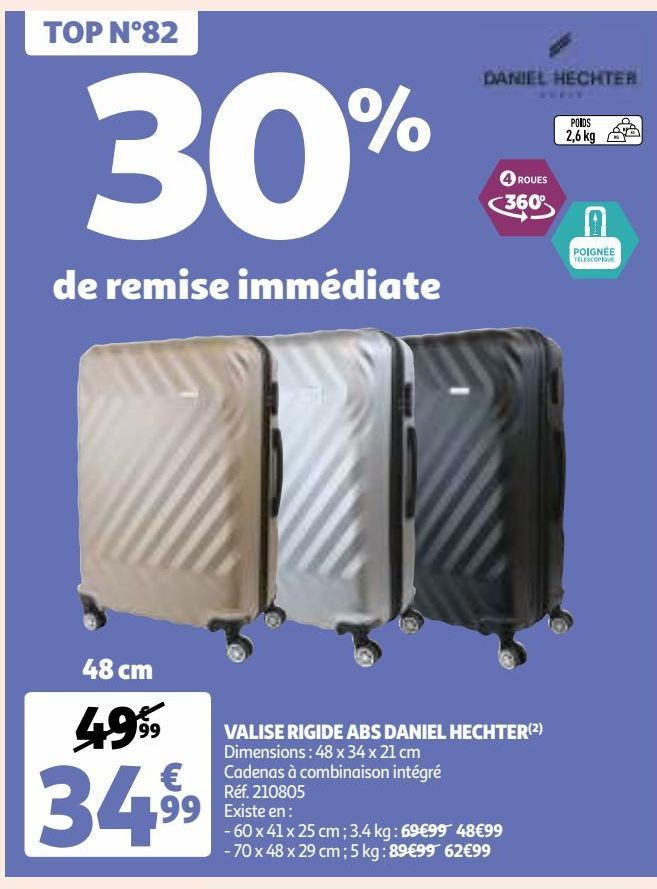  VALISE RIGIDE ABS DANIEL HECHTER