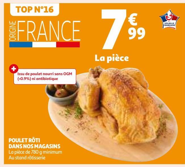 POULET RÔTI DANS NOS MAGASINS 