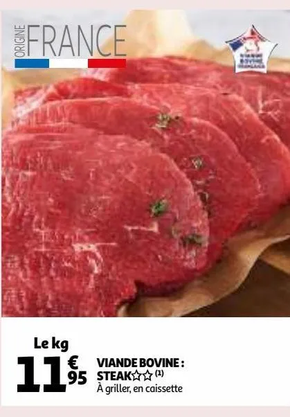 viande bovine : steak § § 
