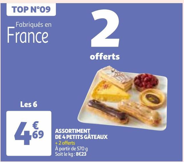 ASSORTIMENT DE 4 PETITS GÂTEAUX 