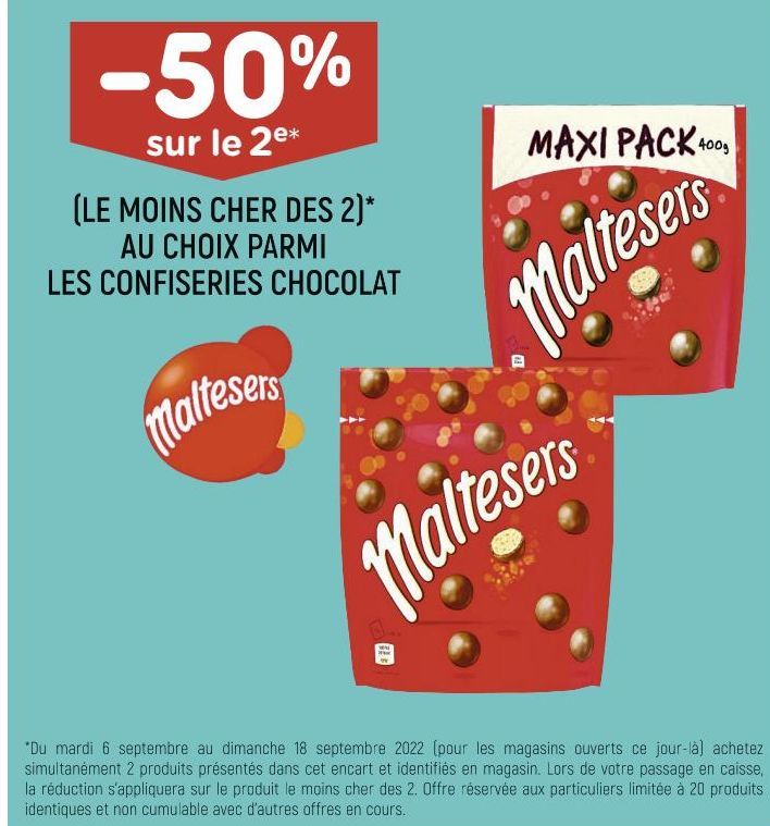 chocolats Maltesers