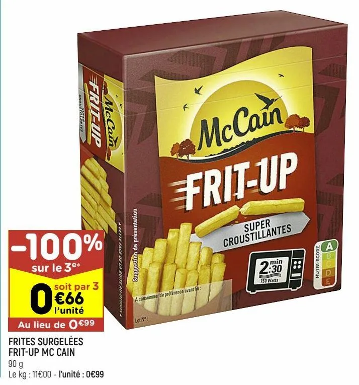 frites surgelées frit-up mccain