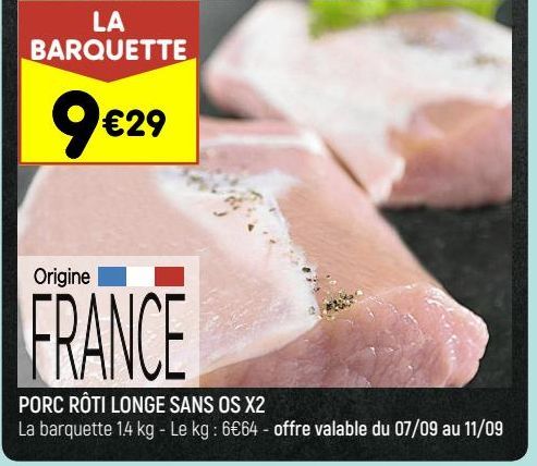 porc rôti longe sans os X2