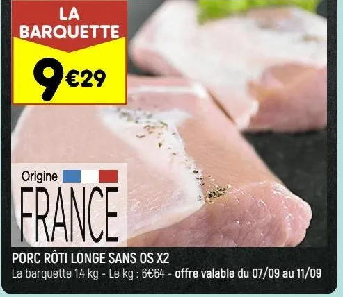 porc rôti longe sans os x2