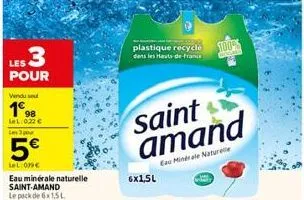 eau saint amand