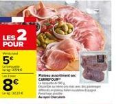 LES 2  POUR  Walled  5€  8€  Patartiment sec CARREFOUR  wame 