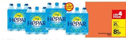 mg  HéPAI  HEPAR  0,35  mg  HEPAR  mg  HePAR  Eu  HEPAR Le  LES 4  POUR Wende  22  le c  8% 