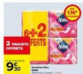 6+2  2 PAQUETS FERTS  OFFERTS  30  Serv  pinkcarts Bus & perparts - 2 se  Nan  Nama  SOIT  1,16€ 