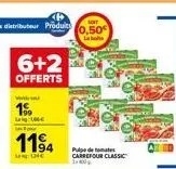 w  199  lag 100€  1194  jeg: 024€  soft  0,50  l  pulpe de carrefour classic 400 