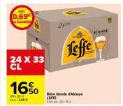 0,69 about  15  24 X 33  16%  24.30 11:2,00 €  Bende Abbaye  LIFE  Leffe  KONDE  D 