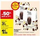 -50%  sur le 2  3%  199  0,37  madelein col  - 