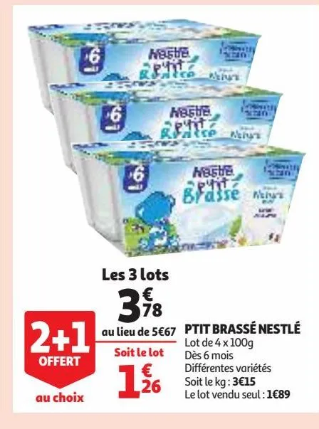 ptit brassé nestlé