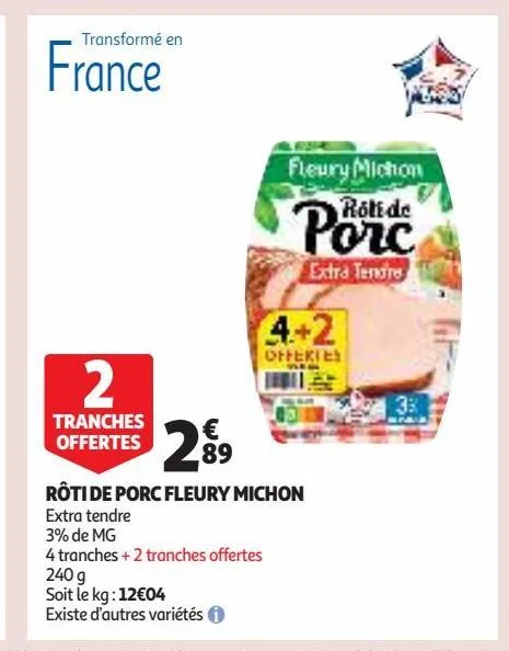 rôti de porc fleury michon