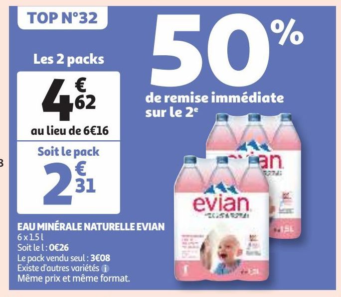 EAU MINÉRALE NATURELLE EVIAN