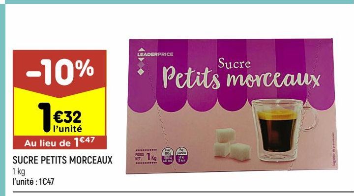 SUCRE PETITS MORCEAUX