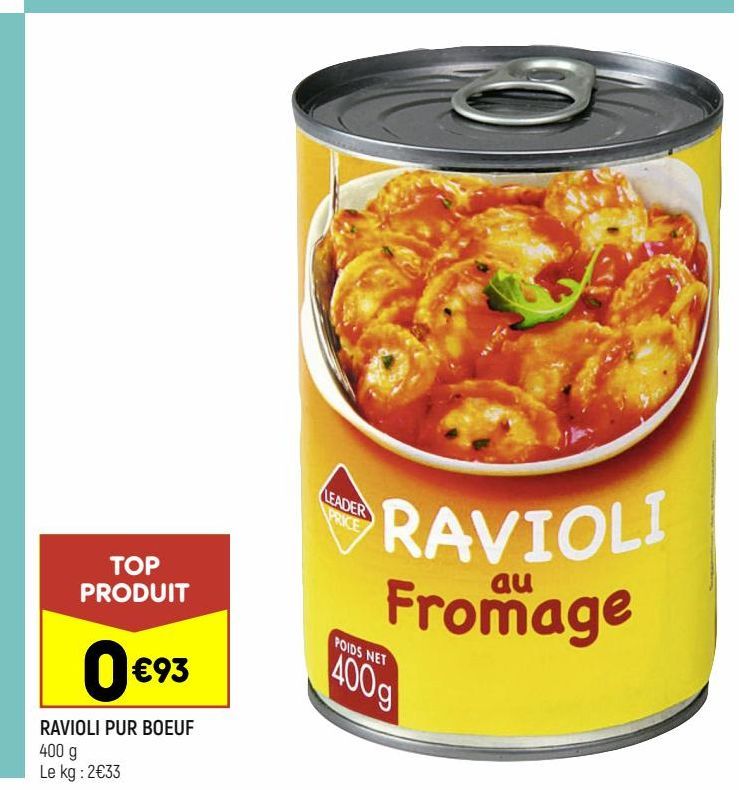 RAVIOLI PUR BOEUF