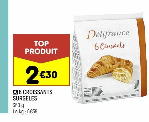 6 CROISSANTS SURGELES