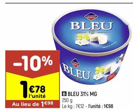 BLEU 31% MG