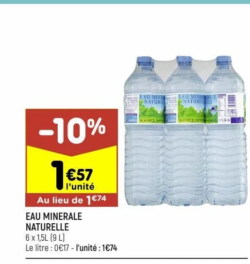 eau minerale naturelle