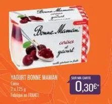 yaourt bonne maman