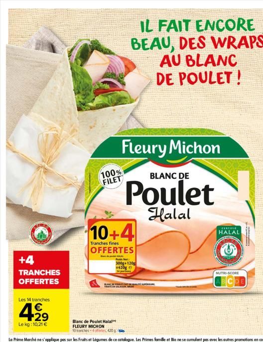 blanc de poulet Fleury Michon