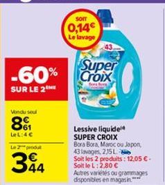 lessive liquide Super Croix