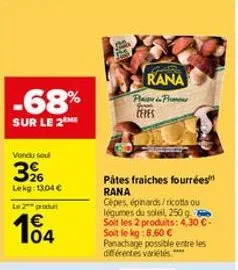 pâtes fraîches rana