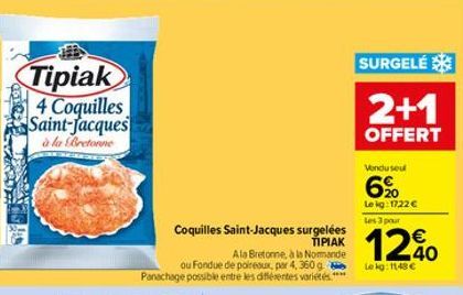 coquilles Saint-Jacques Tipiak