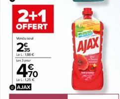 2+1  OFFERT  Vendu soul  295  LeL: 188 € Les 3 pour  4.%0  70  LeL: 125 €  AJAX  AJAX 