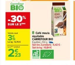 café moulu Carrefour