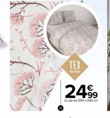 TEX  HOME  24%  La parure 200 x 200 cm 