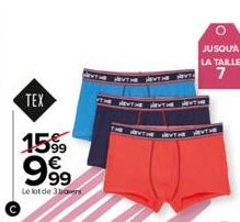 TEX  1599  999  Le lot de 30  O  JUSQU'À  LA TAILLE 