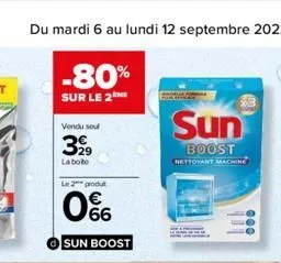 vendu soul  3999  la boto  le 2 produ  0%  sun boost  sun  boost  nettoyant mac 