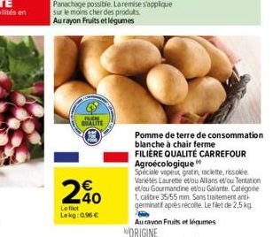 fruits et légumes Carrefour