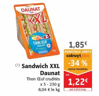 Sandwich XXL Daunat