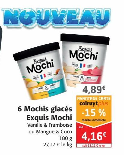 6 Mochis glacés Exquis Mochis