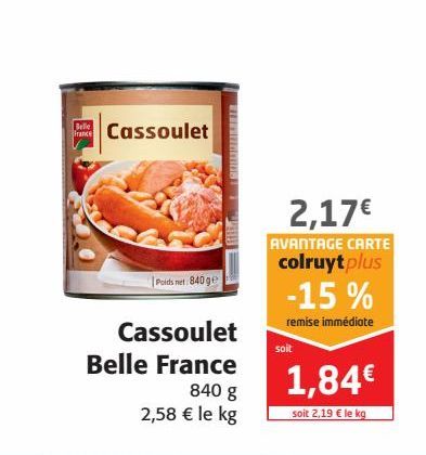 Cassoulet Belle France 