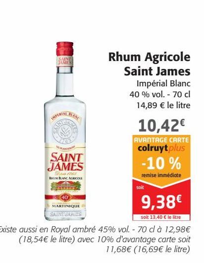 Rhum Agricole Saint James